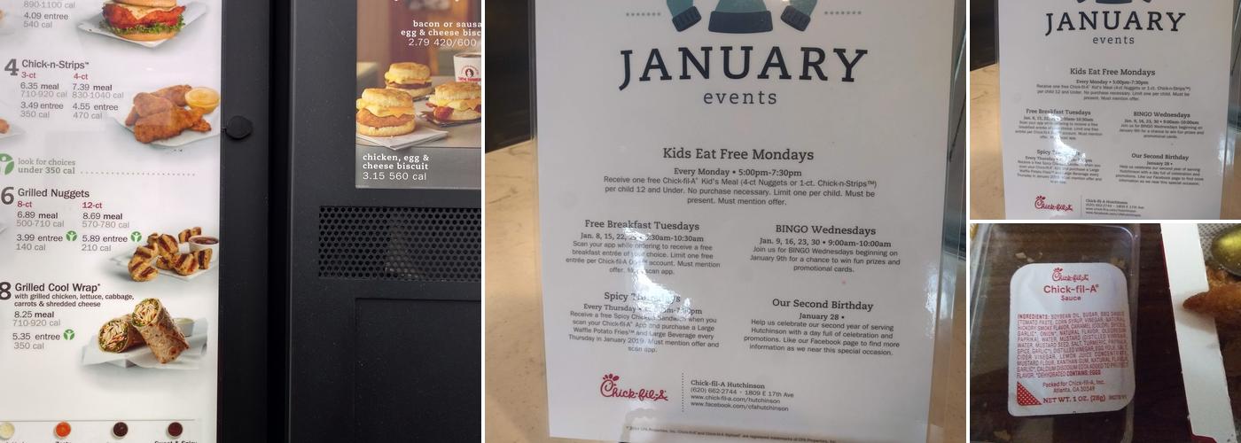 Chick-fil-A Menu