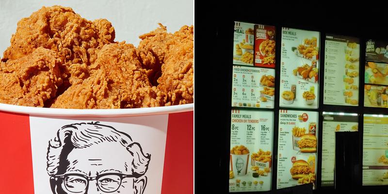 KFC Menu