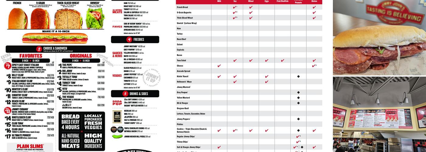 Jimmy John's Menu