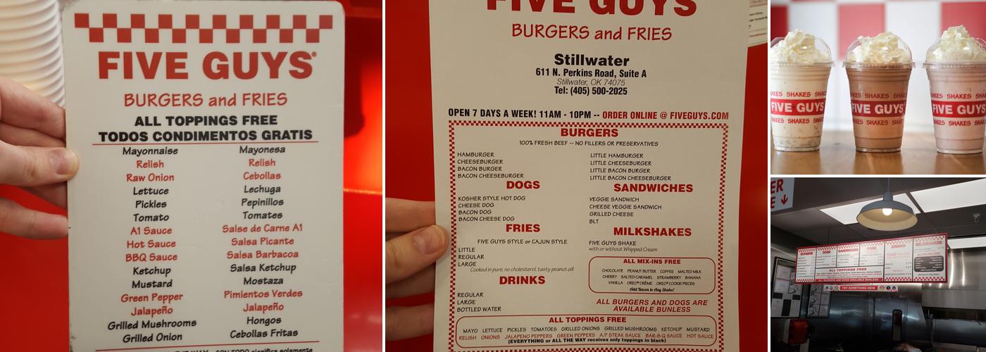 Five Guys Menu
