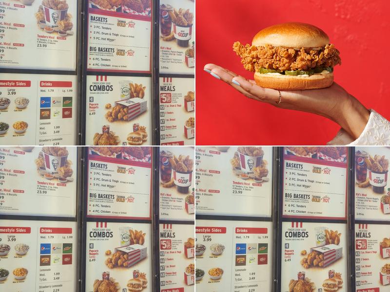 KFC Menu