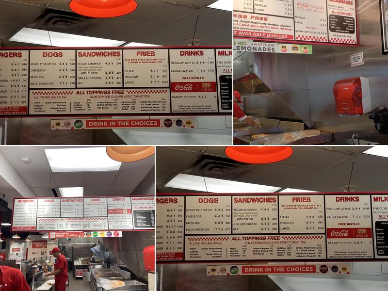 Five Guys Menu