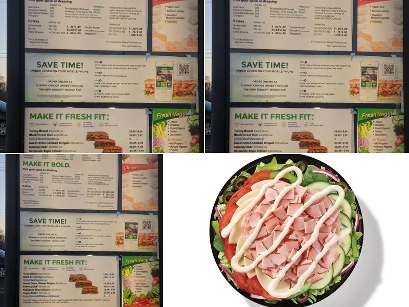 Subway Menu