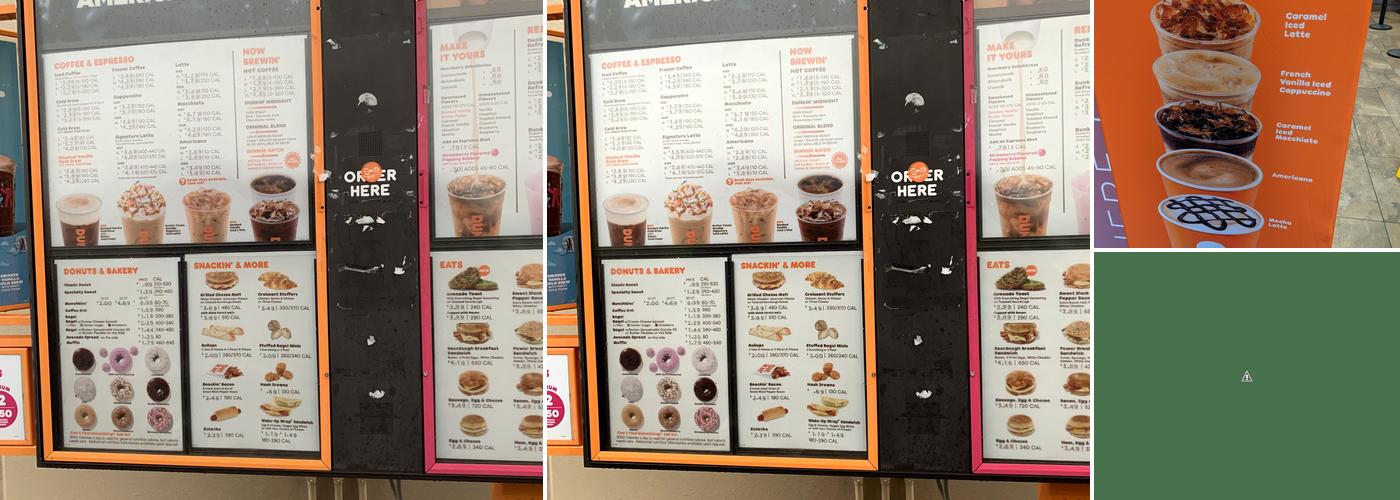 Dunkin' Menu