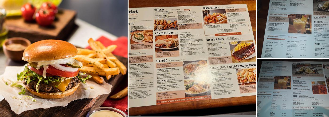 Cheddar's Scratch Kitchen Menu