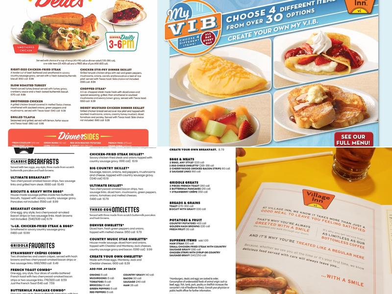 Village Inn Menu