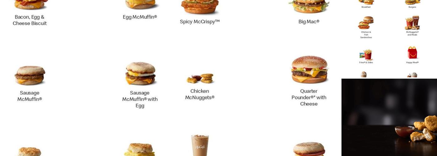 McDonald's Menu