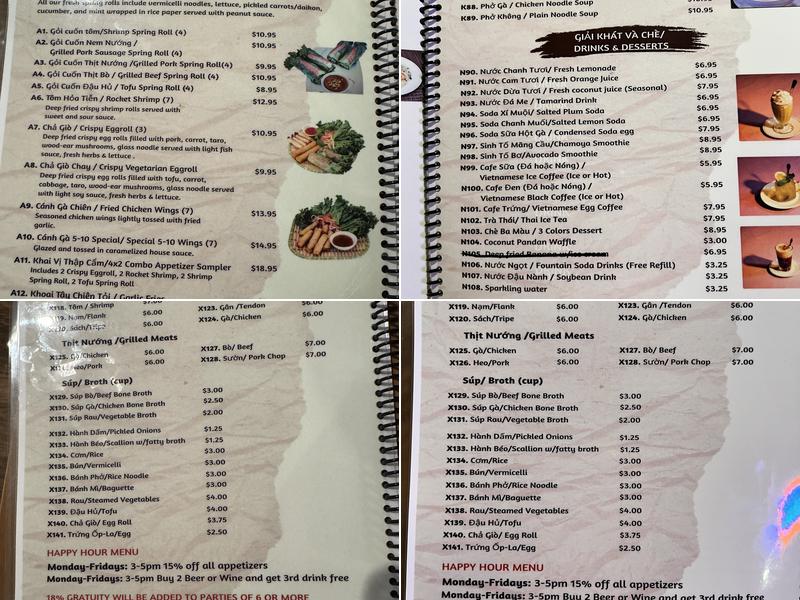 Pho 5-10 Menu