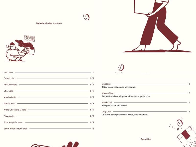 Kaapi and Co. Menu