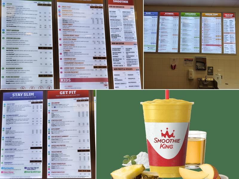 Smoothie King Menu