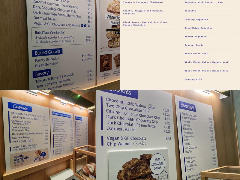 Levain Bakery Menu