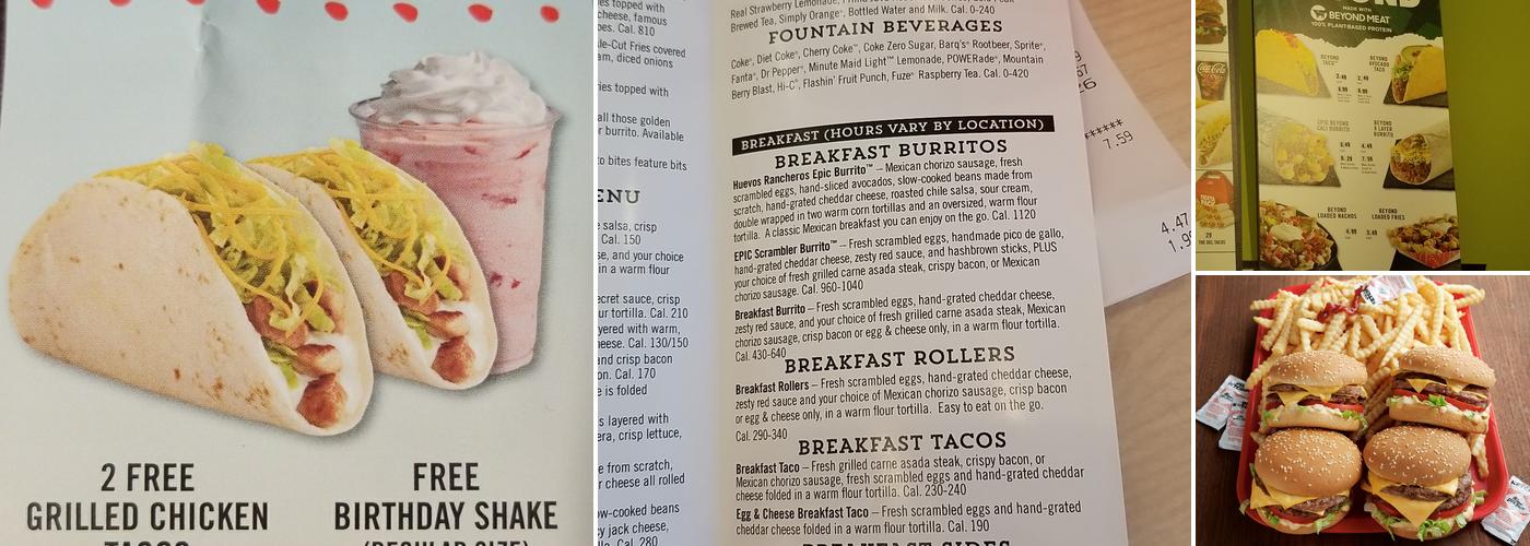 Del Taco Menu