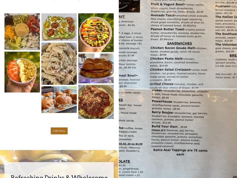 Twisted Dough Bakery Menu