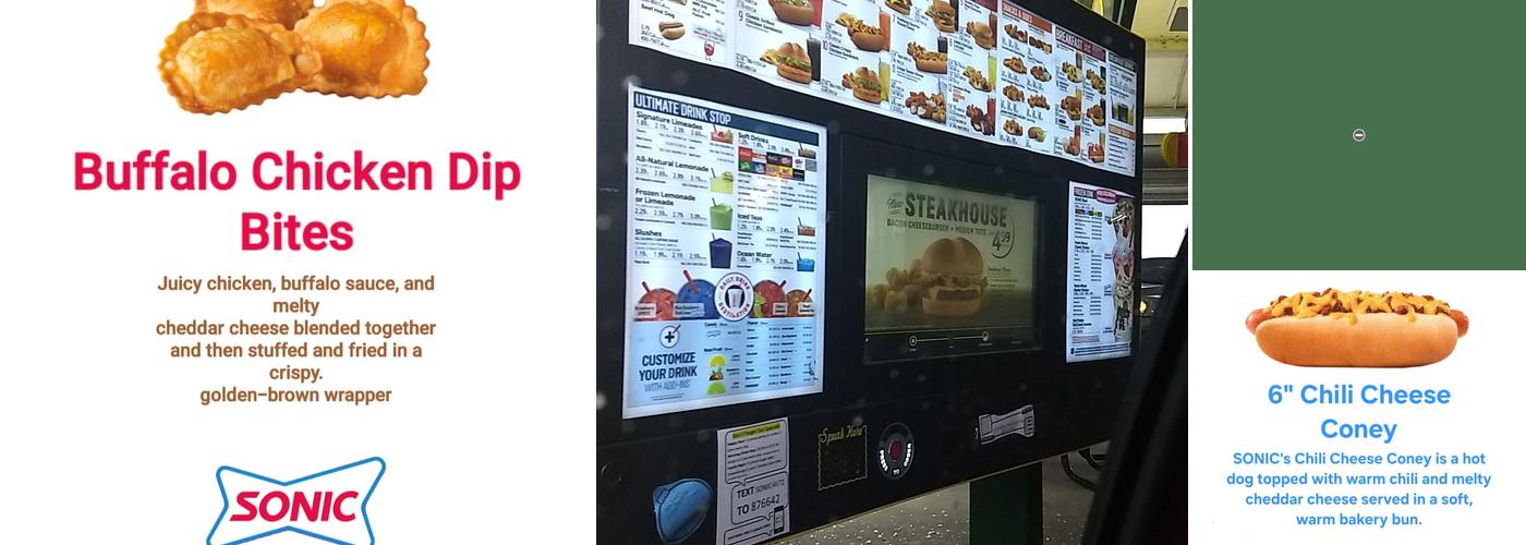 Sonic Drive-In Menu