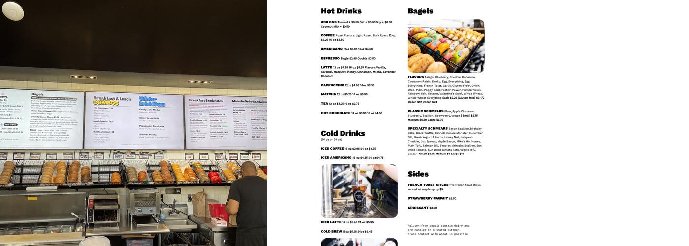 Bagels & Co. Menu