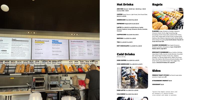 Bagels & Co. Menu