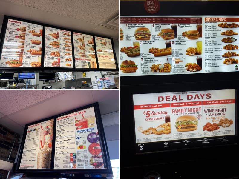 Sonic Drive-In Menu