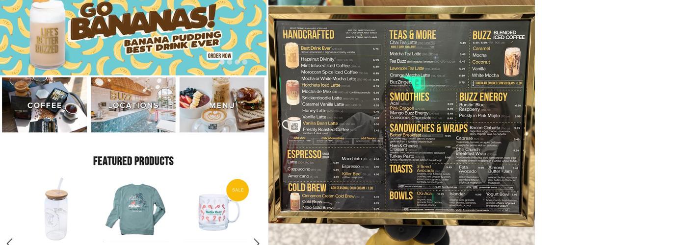Better Buzz Coffee Orange Menu