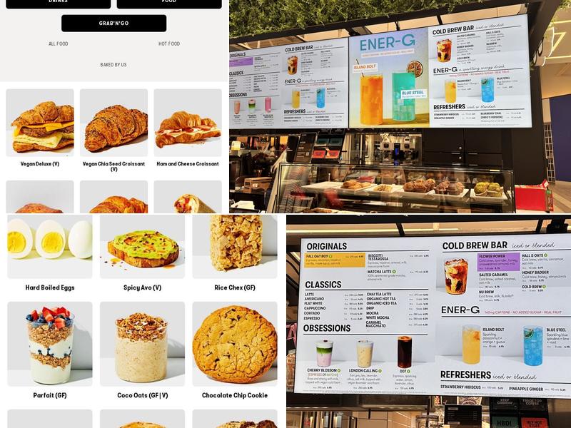 Gregorys Coffee Menu