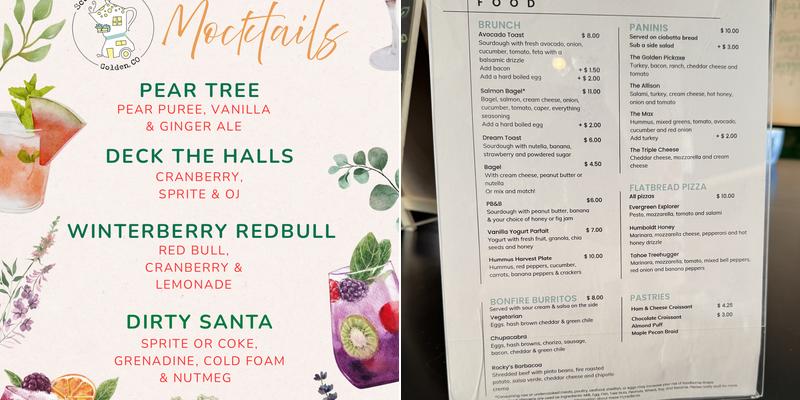 Scully’s Cafe Menu