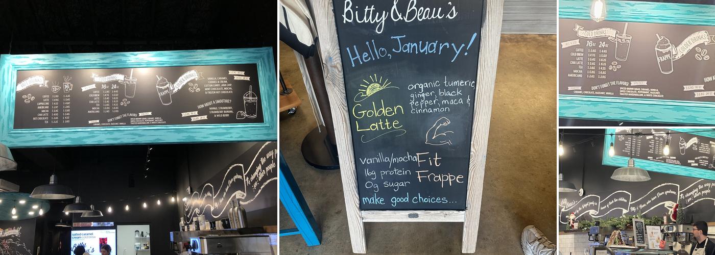 Bitty & Beau's Coffee Menu
