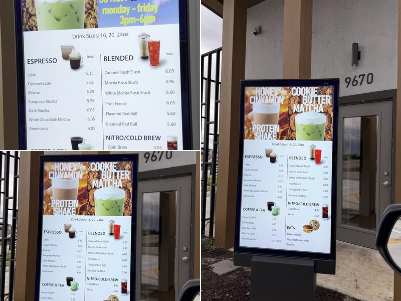 Coffee Rush Menu