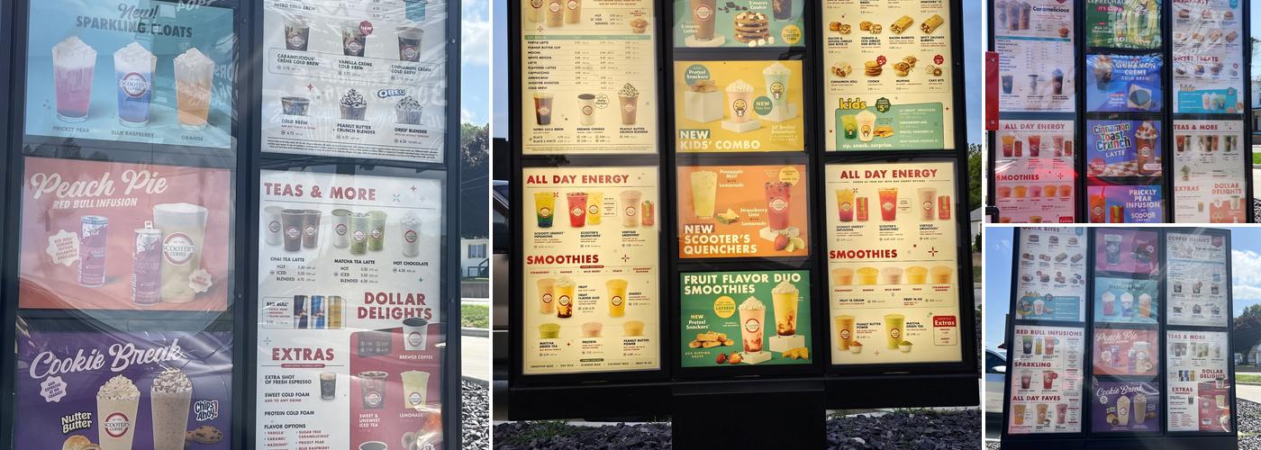 Scooter's Coffee Menu