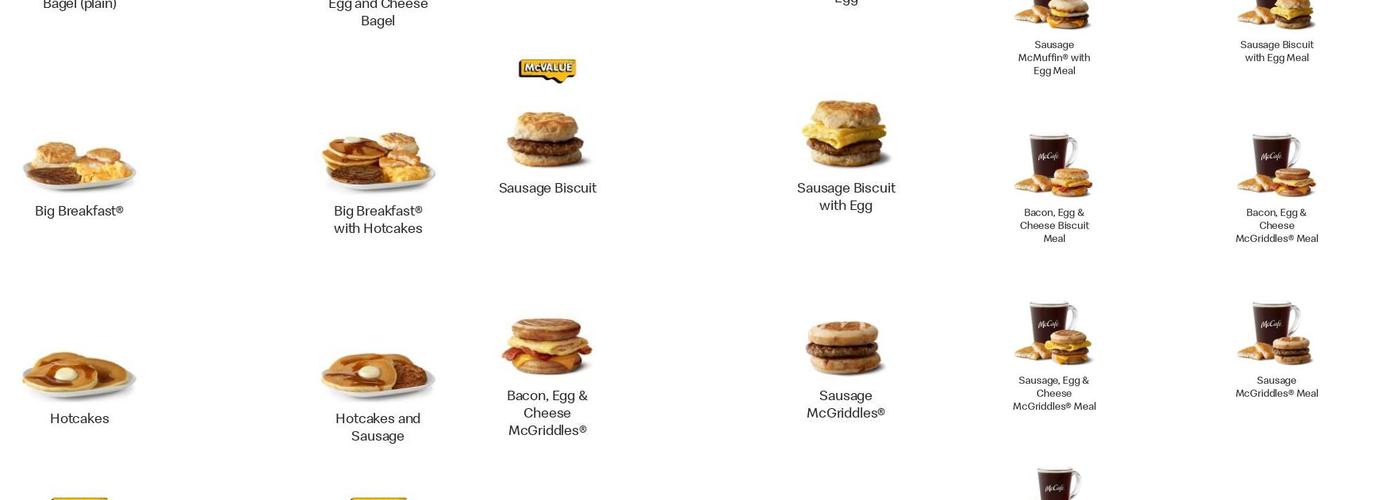 McDonald's Menu