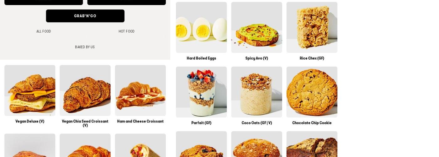 Gregorys Coffee Menu