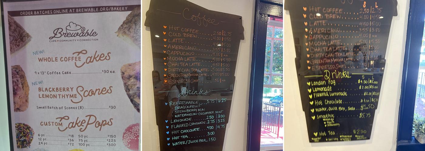 Brewable Roswell Menu