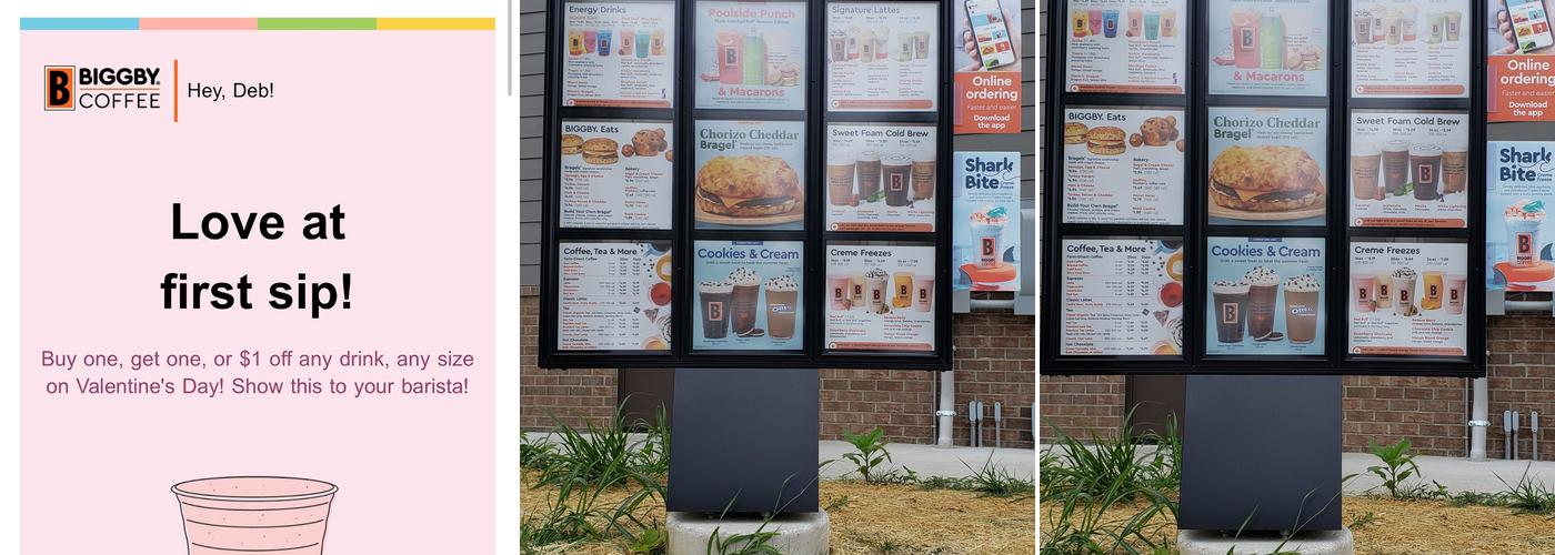Biggby Coffee Menu