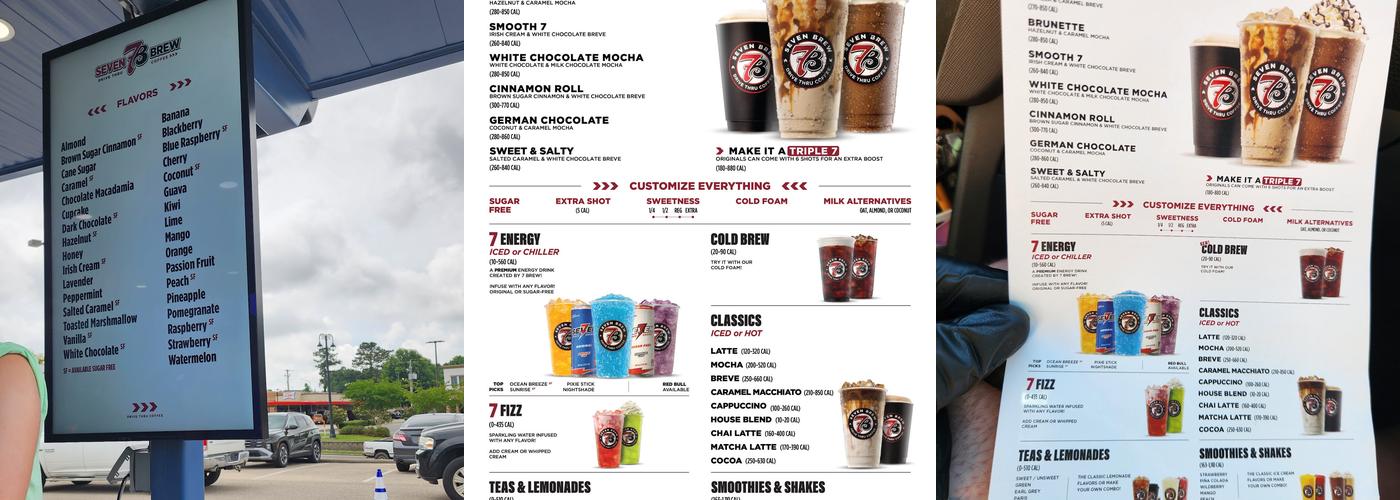 7 Brew Coffee Menu