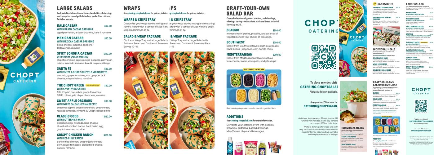 Chopt Creative Salad Co. Menu