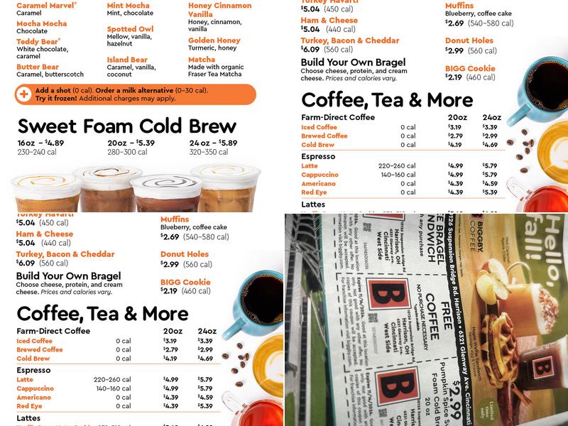 Biggby Coffee Menu