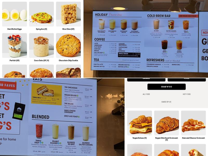 Gregorys Coffee Menu