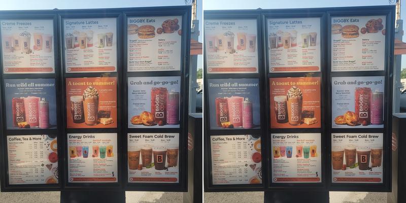 BIGGBY COFFEE Menu