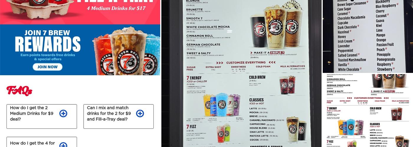 7 Brew Coffee Menu
