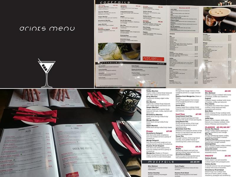 Mattoni Restaurant Menu