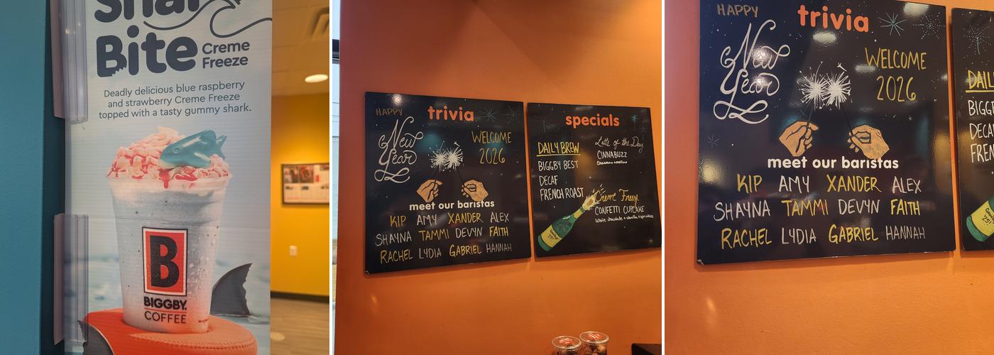 Biggby Coffee Menu