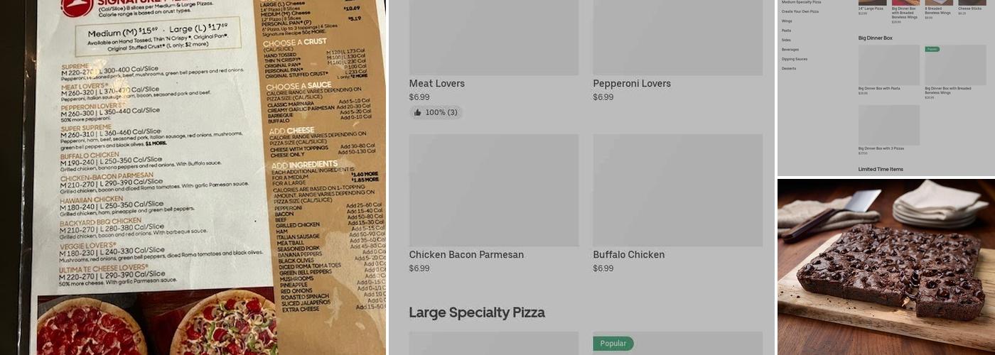 Pizza Hut Menu