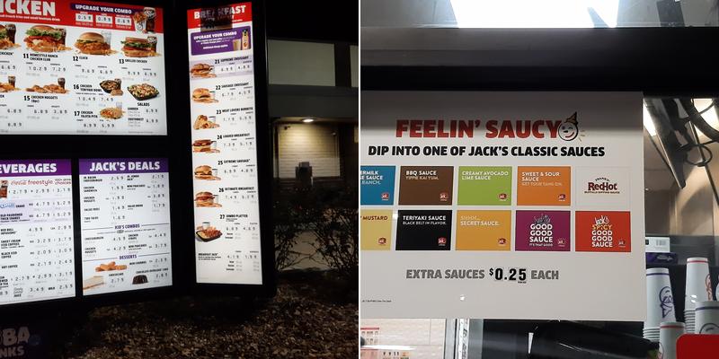 Jack in the Box Menu