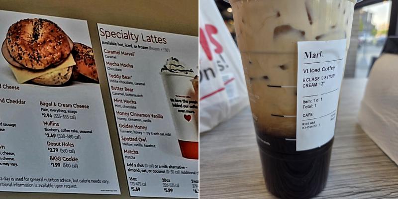 Biggby Coffee Middlebury Menu