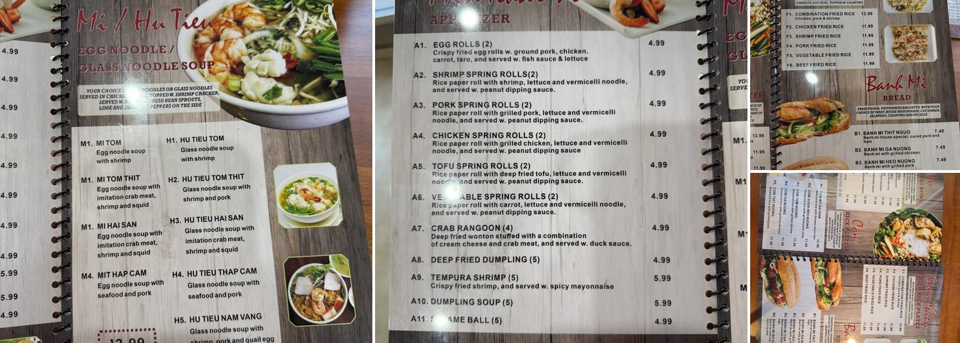 Pho Plus 1 Menu