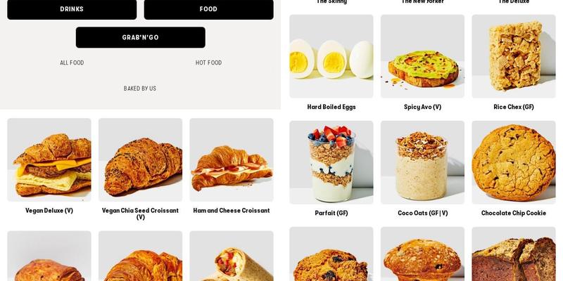 Gregorys Coffee Menu