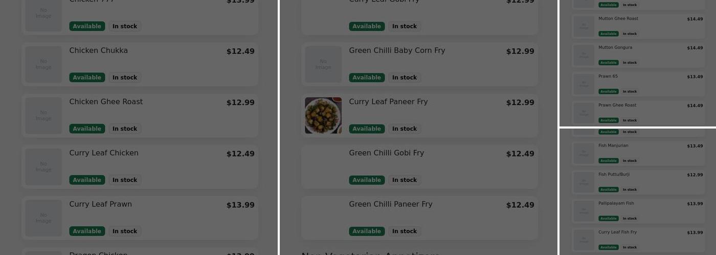 Balaji Mess Menu
