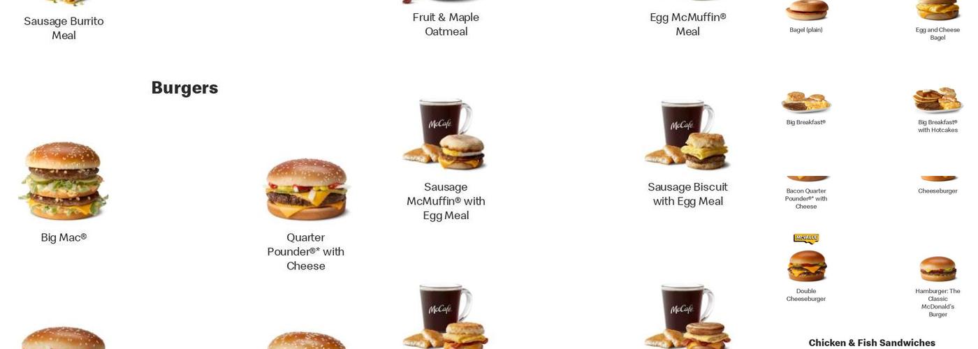 McDonald's Menu