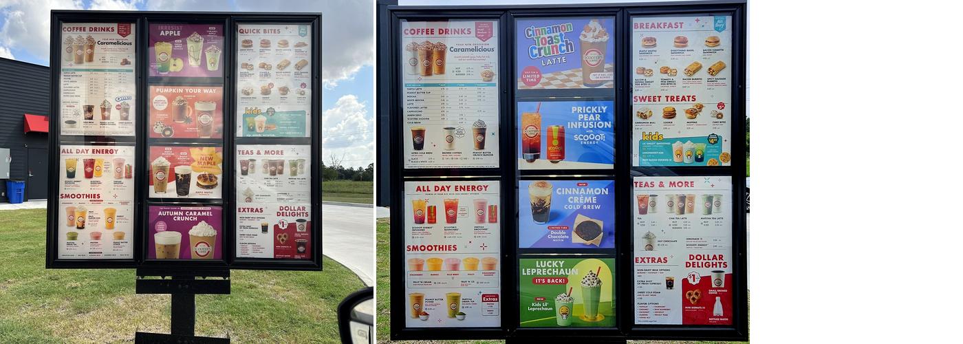 Scooter's Coffee Menu