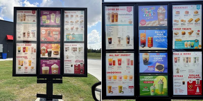 Scooter's Coffee Menu