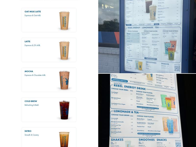 Dutch Bros Coffee Menu