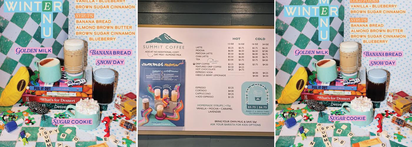 Summit Coffee Long Point Menu